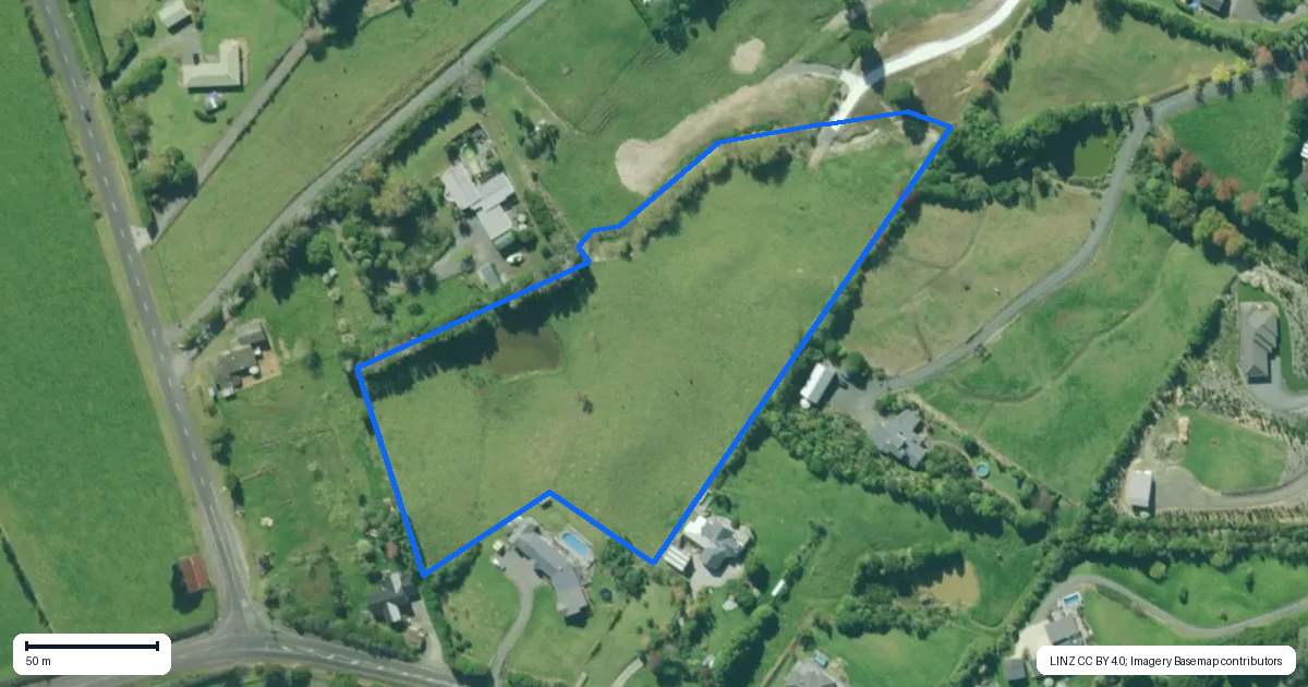 Property context map for 45C Finlayson Road, Matarau, Whangarei