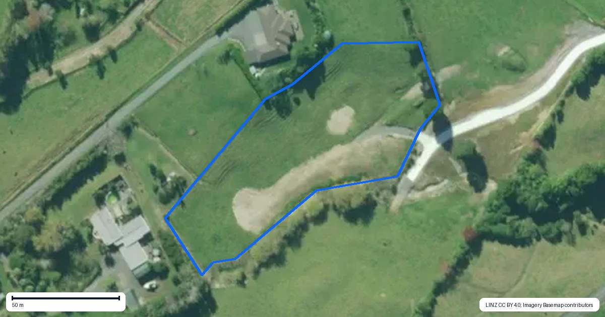 Property context map for 45B Finlayson Road, Matarau, Whangarei