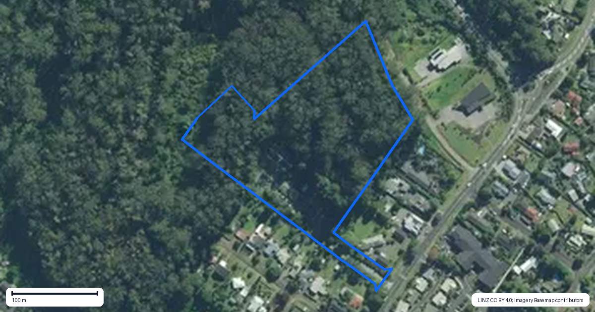 Property context map for 126B Kerikeri Road, Kerikeri