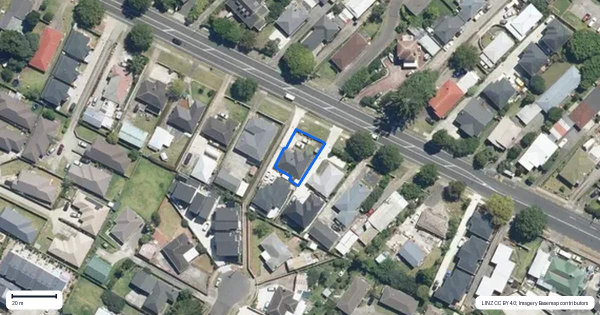 Property context map for 176 Buckland Road, Mangere East, Auckland