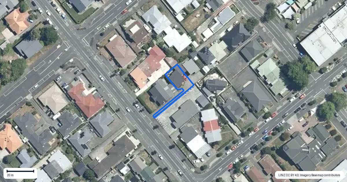 Property context map for 205B Southampton Street West, Hastings