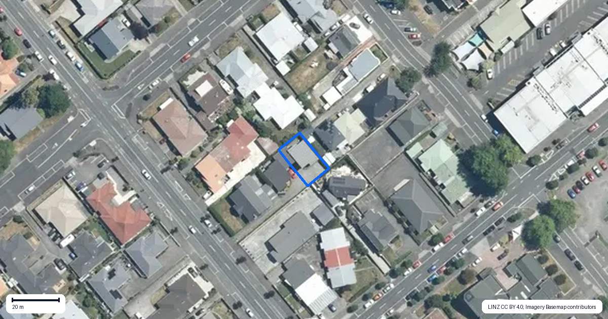 Property context map for 205A Southampton Street West, Hastings