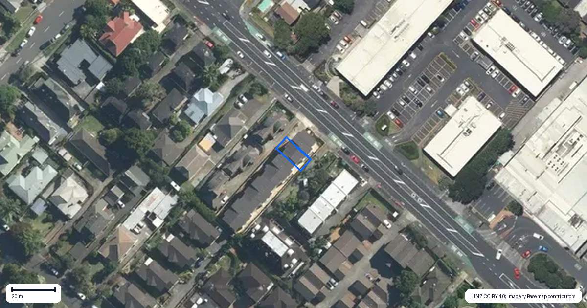 Property context map for 2/181 Great South Road, Greenlane, Auckland