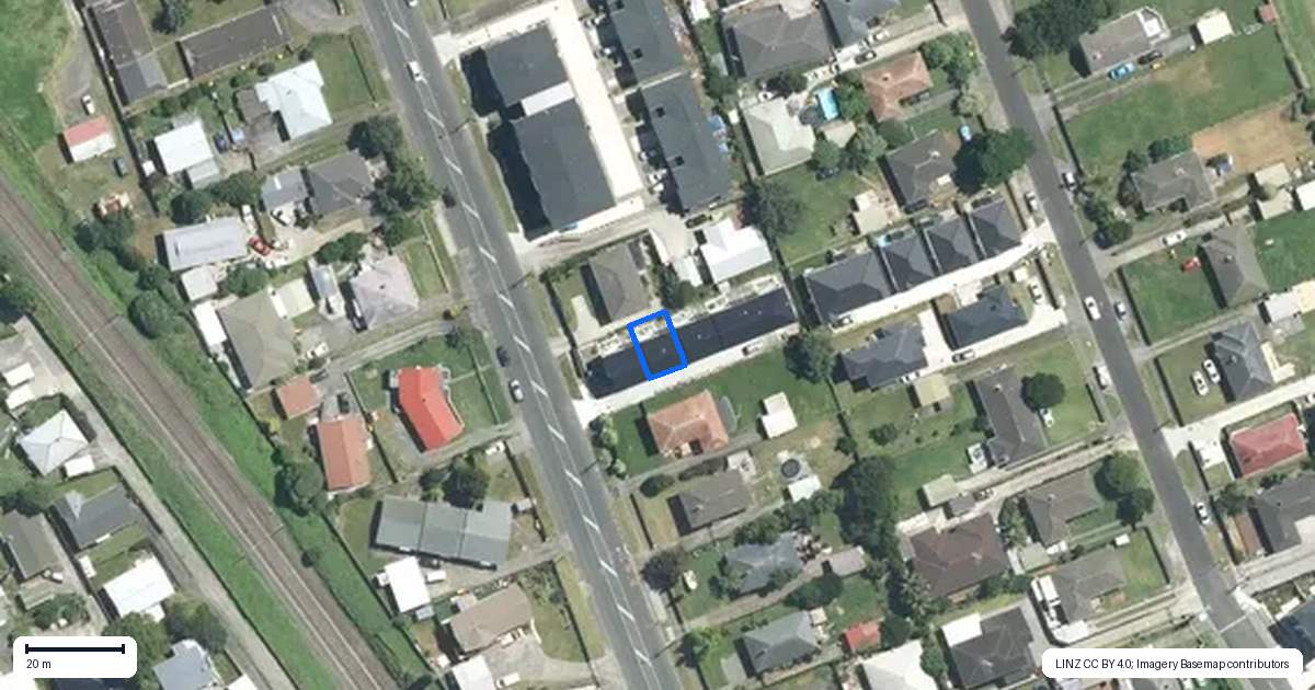 Property context map for 91B Porchester Road, Papakura