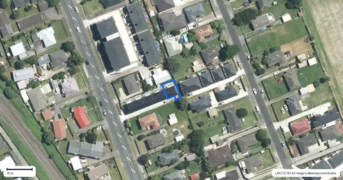 Property context map for 91E Porchester Road, Papakura