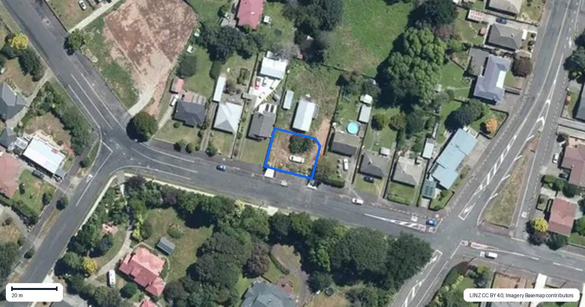 Property context map for 42B Cole Street, Dannevirke
