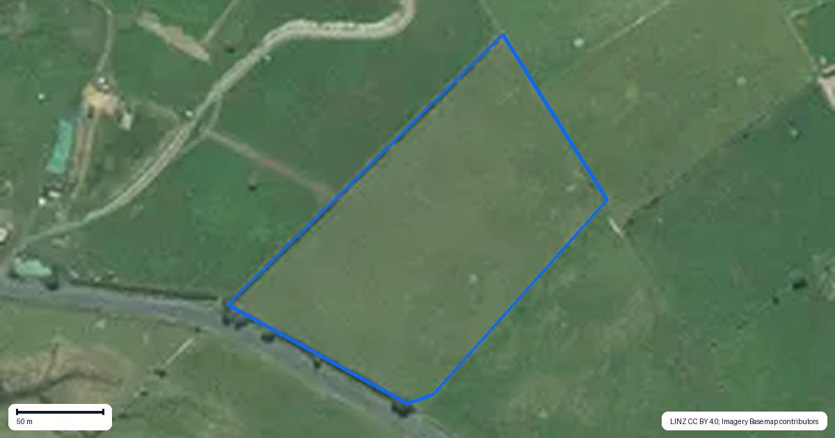 Property context map for 738A Taniwha Road, Waerenga, Te Kauwhata