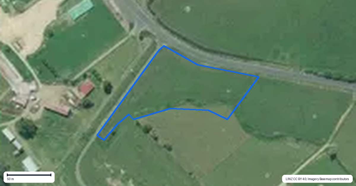 Property context map for 831 Taniwha Road, Waerenga, Te Kauwhata