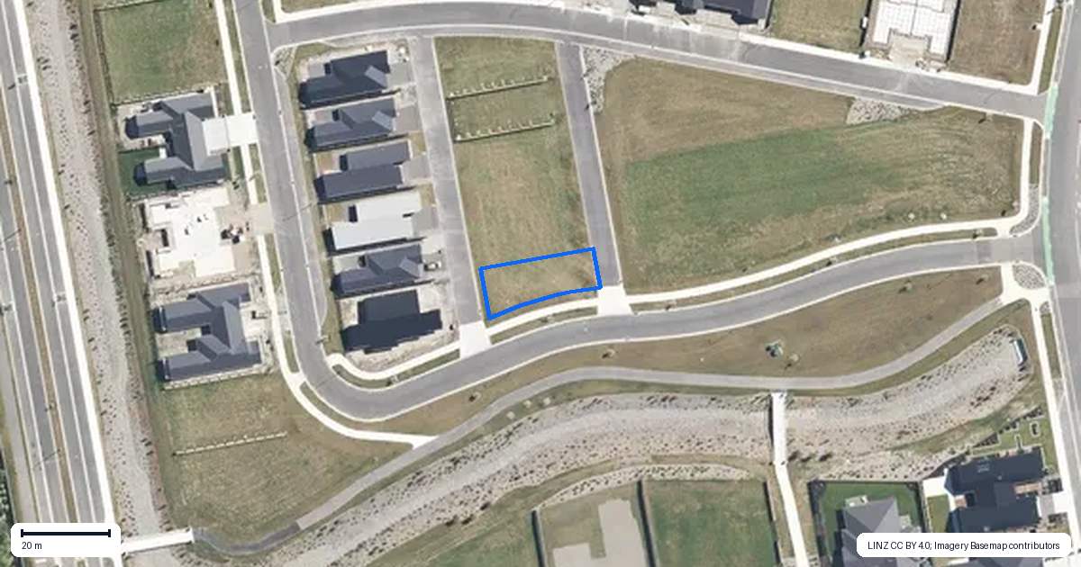 Property context map for 24 Ruataniwha Avenue, Rangiora