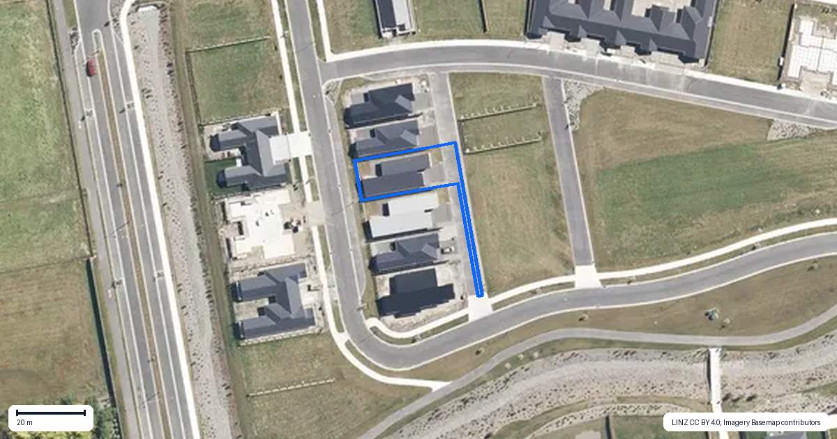 Property context map for 26C Ruataniwha Avenue, Rangiora