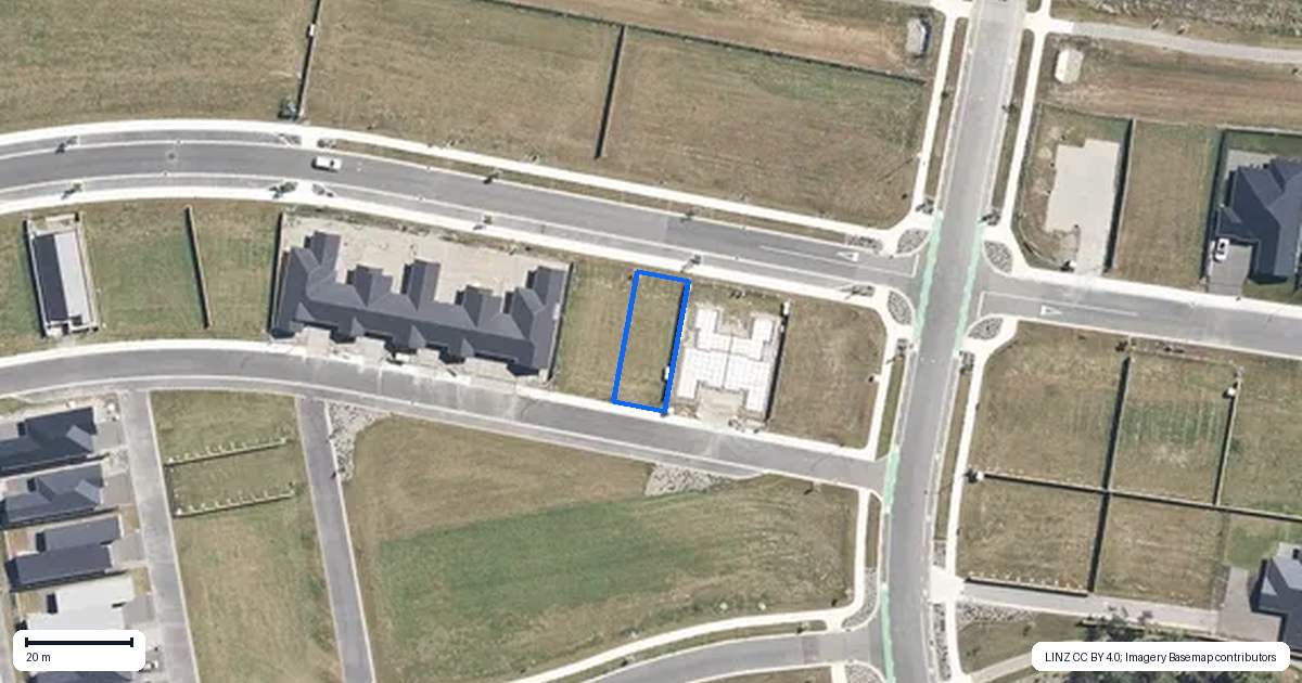 Property context map for 8 McGrath Lane, Rangiora