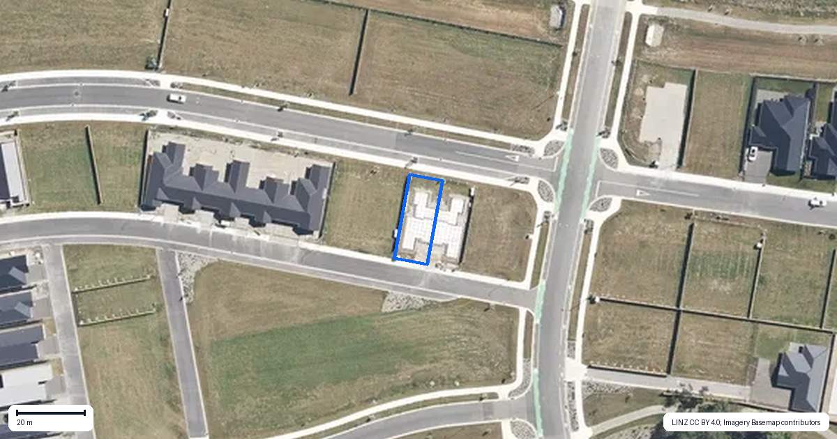 Property context map for 6 McGrath Lane, Rangiora