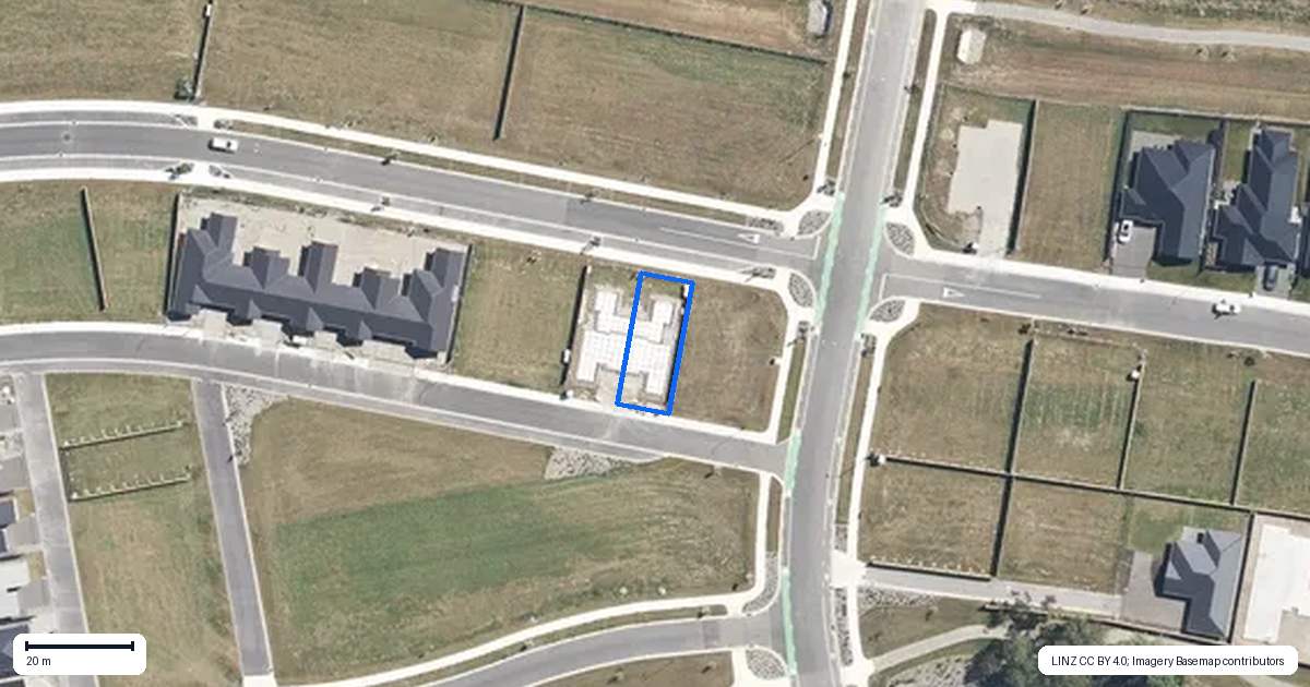 Property context map for 4 McGrath Lane, Rangiora
