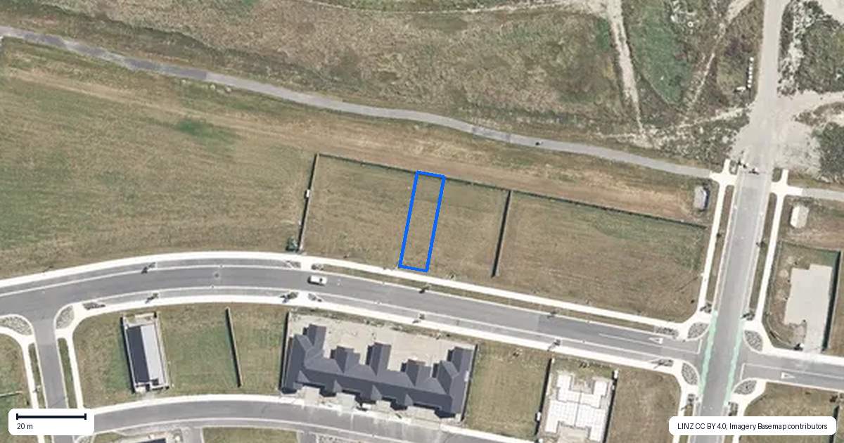 Property context map for 18 Peirse Road, Rangiora