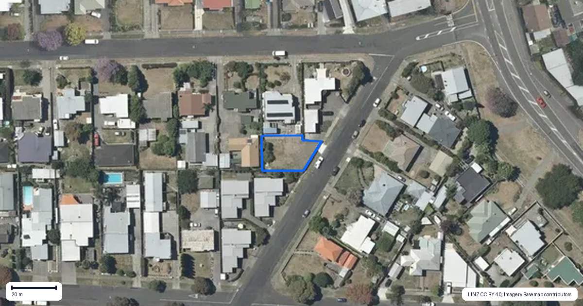 Property context map for 1A Herrick Street, Marewa, Napier