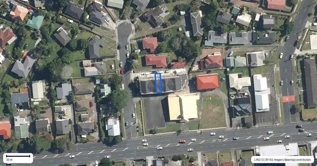 Property context map for 4/1 Waters Place, New Lynn, Auckland