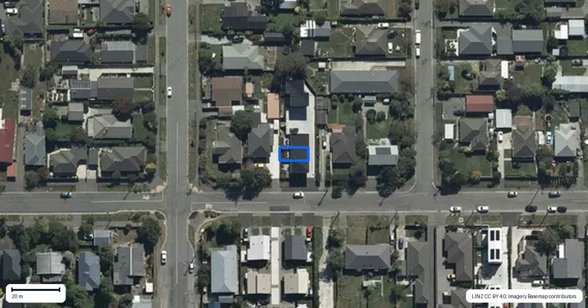 Property context map for 2/73 Warden Street, Richmond, Christchurch