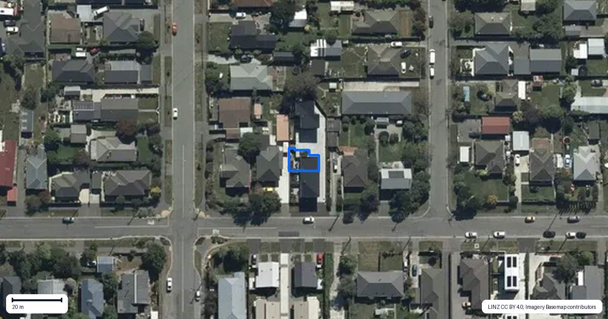 Property context map for 3/73 Warden Street, Richmond, Christchurch