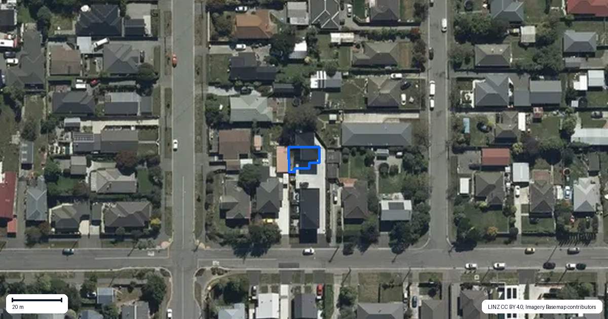 Property context map for 4/73 Warden Street, Richmond, Christchurch