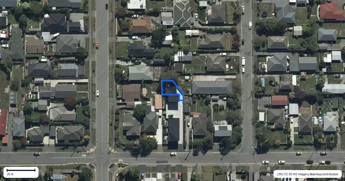 Property context map for 5/73 Warden Street, Richmond, Christchurch