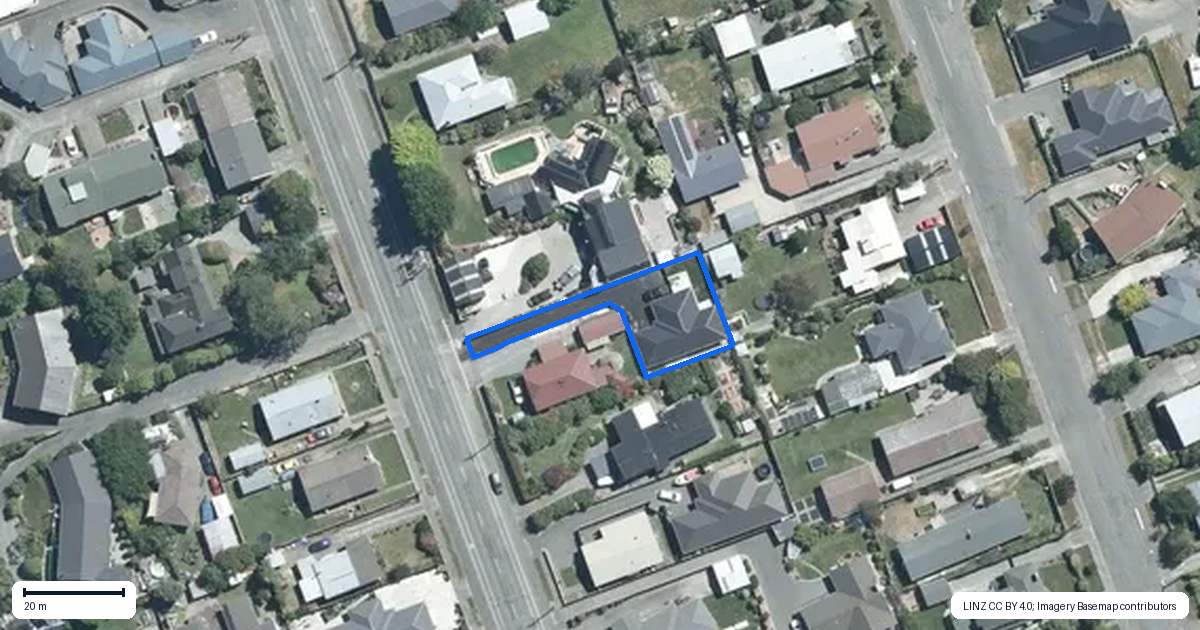 Property context map for 109A Gleniti Road, Gleniti, Timaru