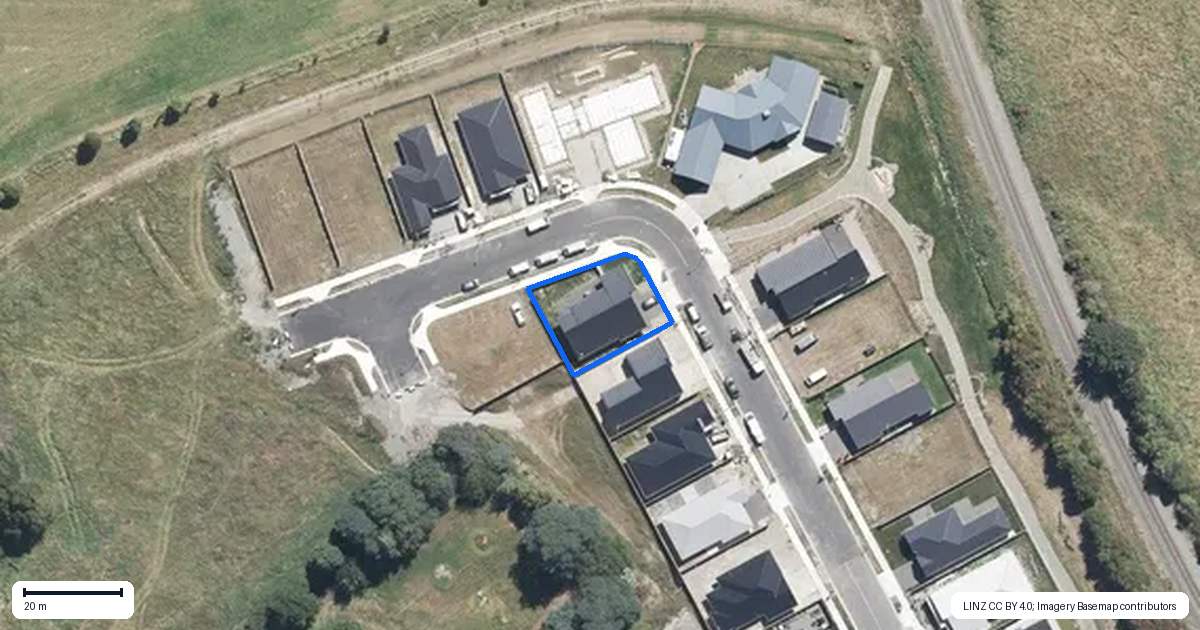 Property context map for 31 Bastings Street, Kaiapoi