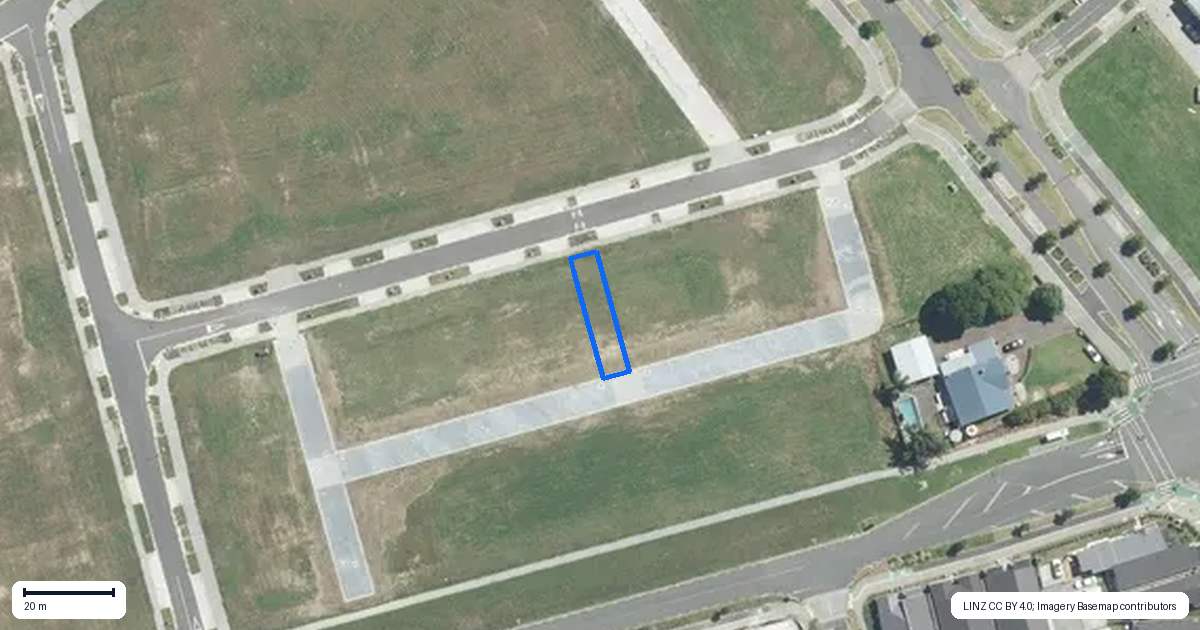 Property context map for 21 Awhi Way, Karaka, Papakura