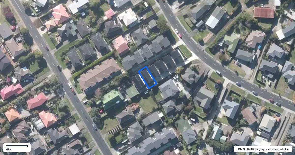 Property context map for 43E Nelson Street, Howick, Auckland