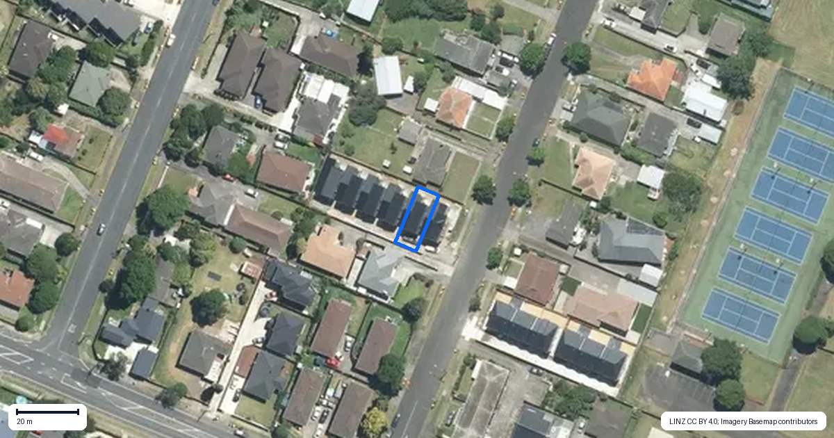 Property context map for 4B Frances Street, Manurewa, Auckland