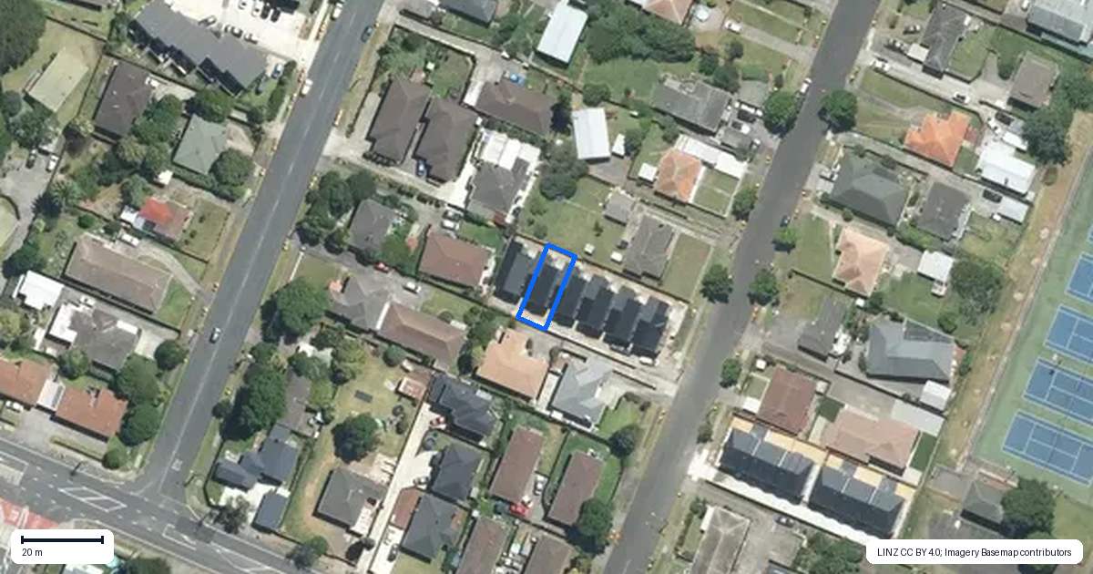 Property context map for 4E Frances Street, Manurewa, Auckland