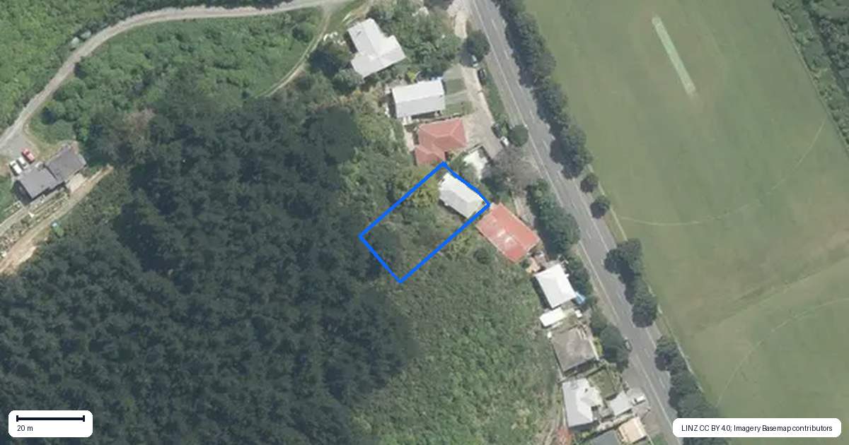 Property context map for 161B Happy Valley Road, Owhiro Bay, Wellington