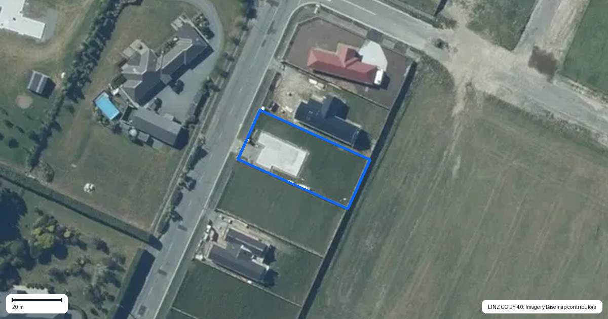 Property context map for 66 Kimberley Road, Darfield