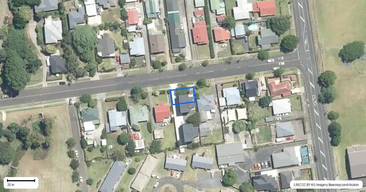 Property context map for 6A Princes Street, Pukekohe