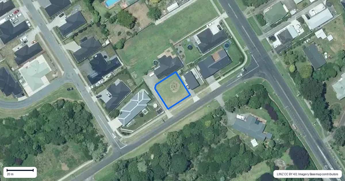 Property context map for 1/1A Armstrong Avenue, Waitara