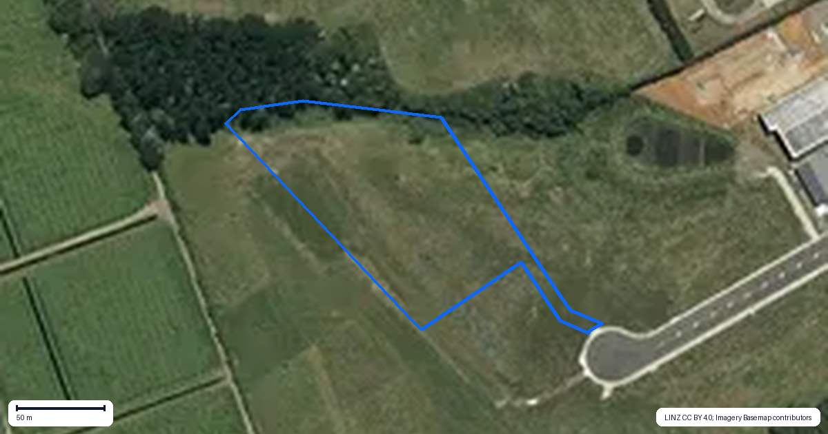 Property context map for 22 Allie Drive, Tuakau