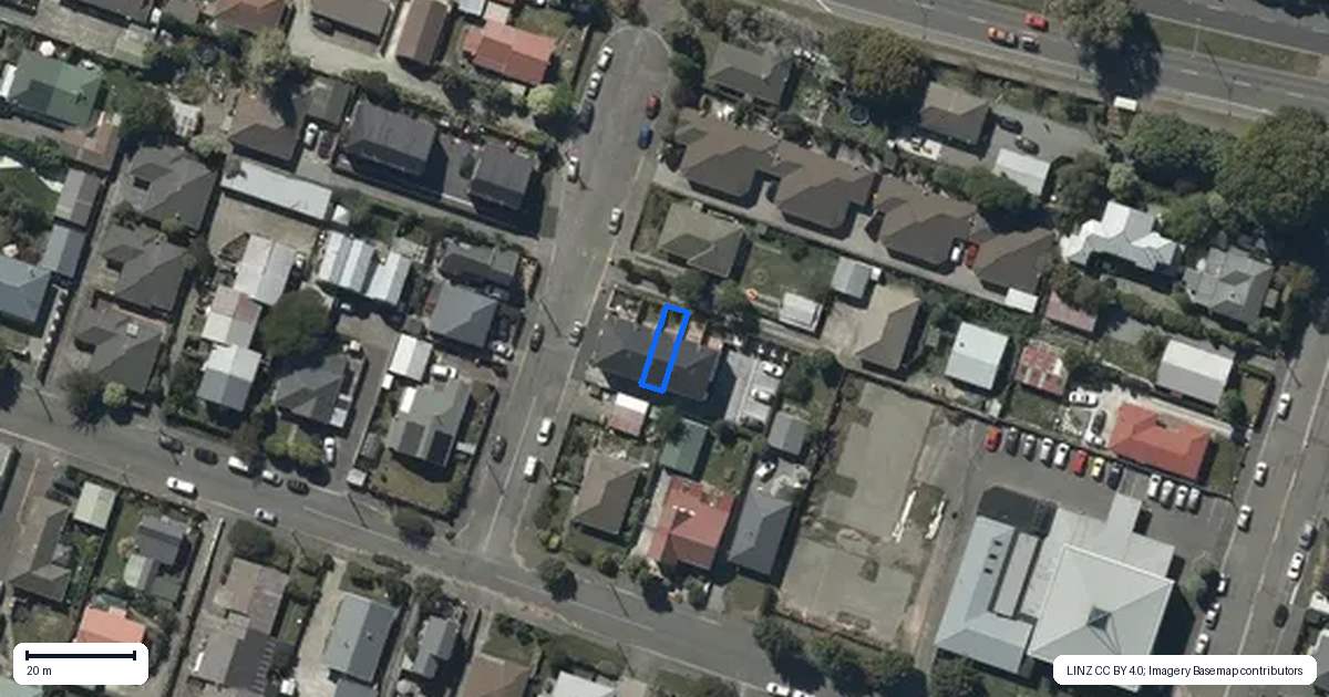 Property context map for 3/10 Goldsmith Place, Waltham, Christchurch