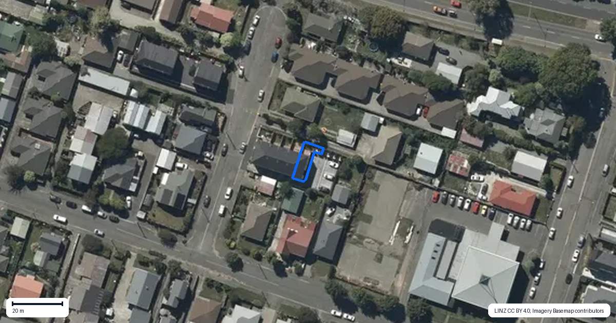 Property context map for 5/10 Goldsmith Place, Waltham, Christchurch