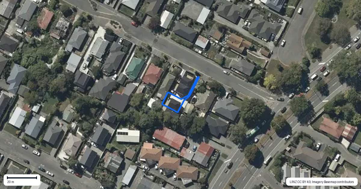 Property context map for 3/74 Grenville Street, Waltham, Christchurch