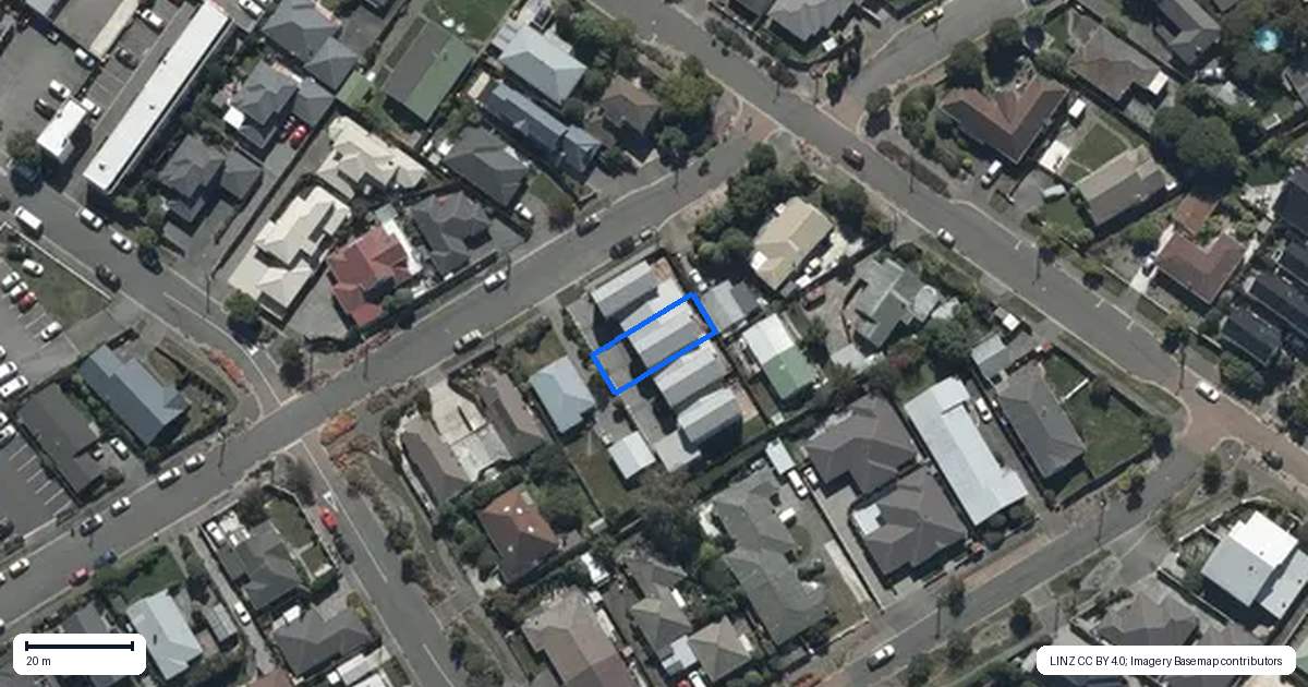 Property context map for 2/26 Horner Street, Papanui, Christchurch
