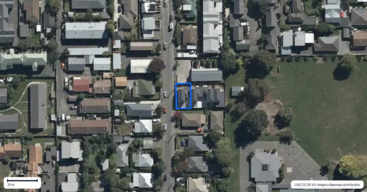 Property context map for 1/24 Perth Street, Richmond, Christchurch