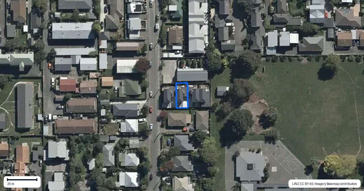 Property context map for 2/24 Perth Street, Richmond, Christchurch