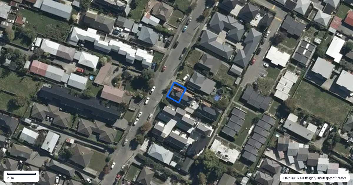 Property context map for 60A Olliviers Road, Phillipstown, Christchurch