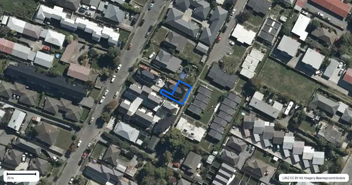 Property context map for 60D Olliviers Road, Phillipstown, Christchurch