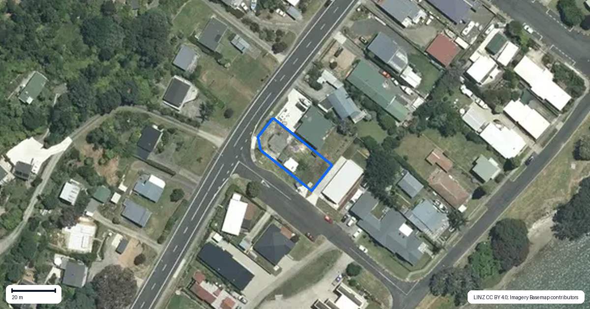 Property context map for 1 Grey Avenue, Tairua