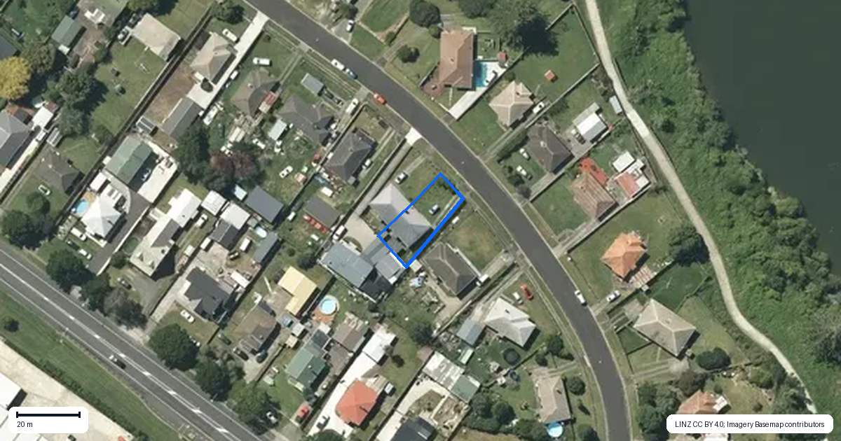 Property context map for 29 Thomas Street, Ngaruawahia