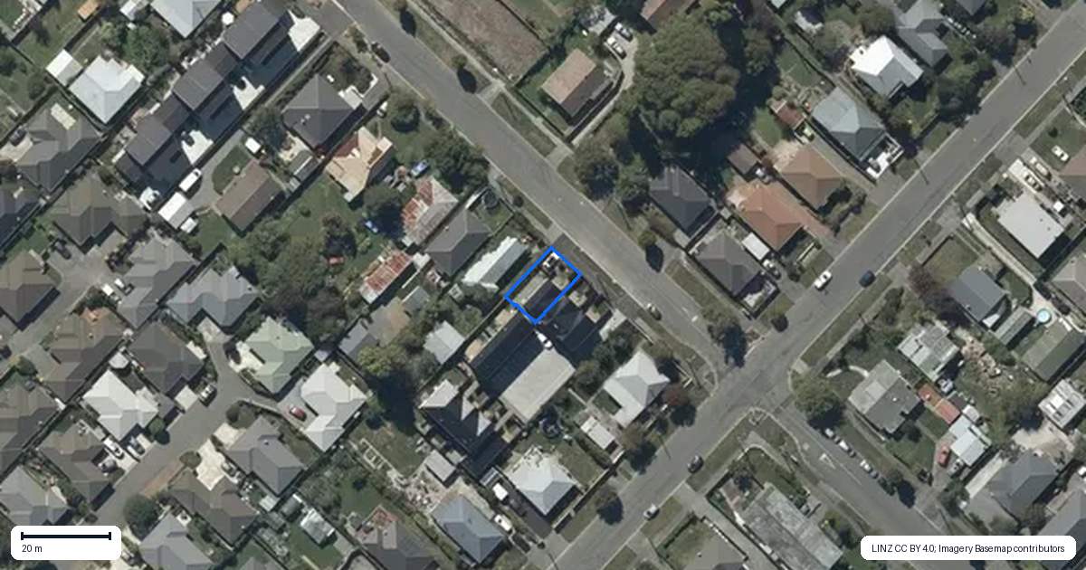 Property context map for 1/54 Wildberry Street, Woolston, Christchurch