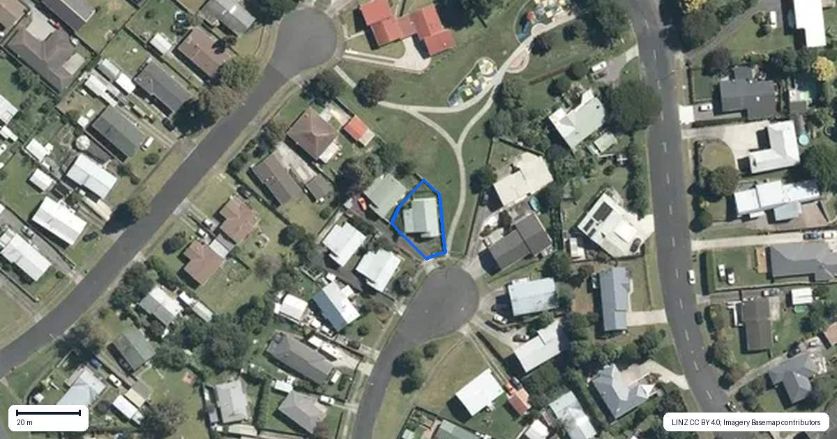 Property context map for 1/81 Blundell Place, Te Awamutu