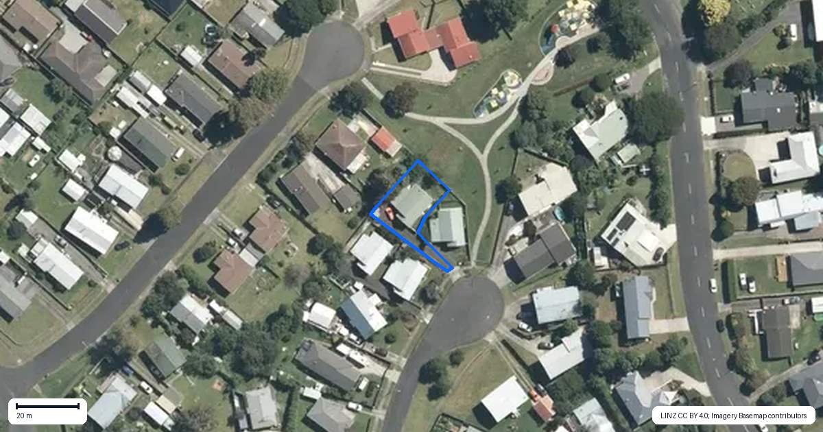 Property context map for 2/81 Blundell Place, Te Awamutu