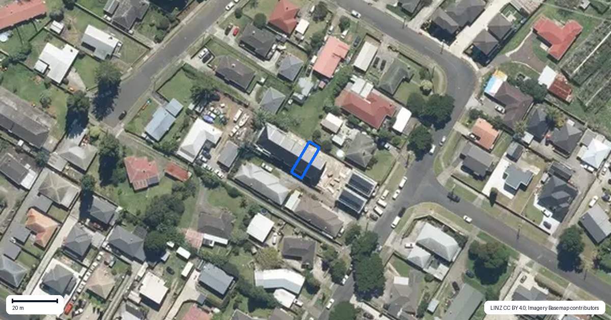 Property context map for 4/19 Calvert Avenue, Mangere East, Auckland