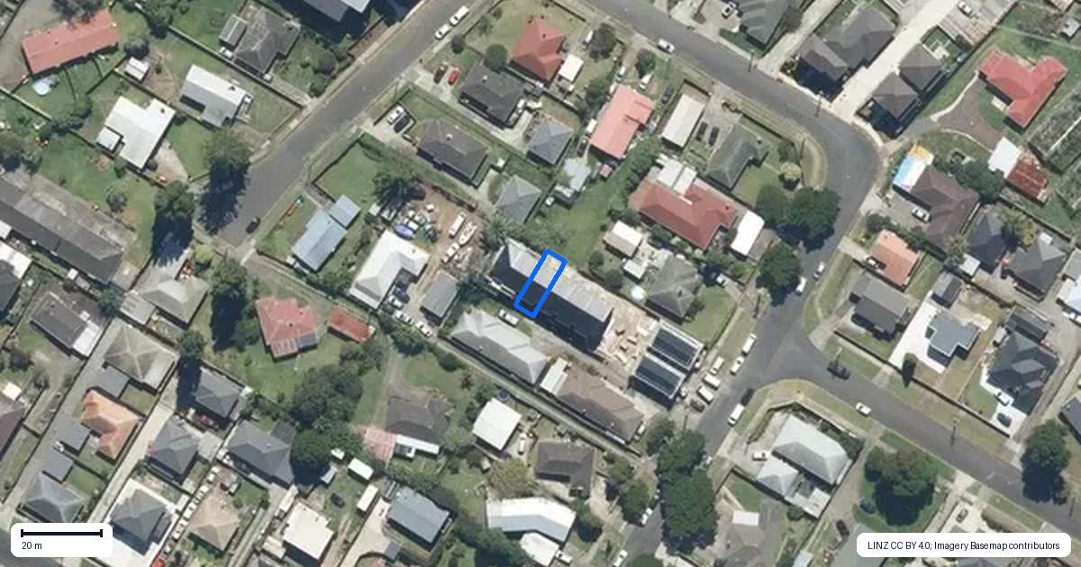 Property context map for 6/19 Calvert Avenue, Mangere East, Auckland